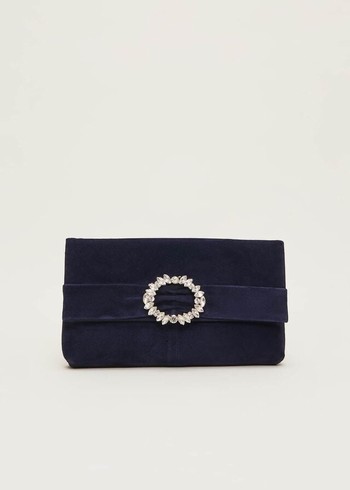 Phase Eight Embellished Slim Bags Navy USA | 7091248-QU